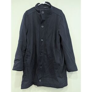 Ing Loro Piana H. Stockton Atlanta 100% Virgin Wool Navy Blue Coat Size 46R